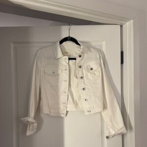 Women's Cream Denim Jacket
